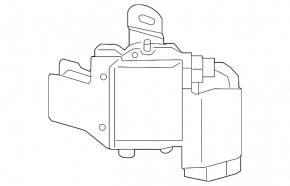 Blind Spot Sensor (BSM) left Hyundai Sonata 15-17 with bracket