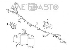Blind Spot Sensor (BSM) left Hyundai Sonata 15-17 with bracket