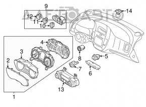 Climate control Kia Forte 4d 14-14 dorest manual