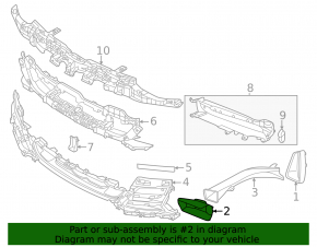 Right front brake cooling duct for the Audi e-tron GT 22-24