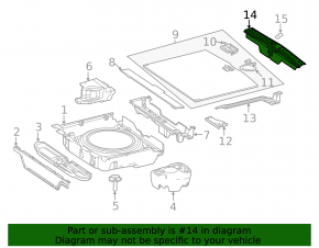Mercedes W167 GLE 350 450 20-24 trunk opening trim, dark gray, scratches