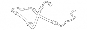 High pressure hose power steering Mercedes W211 E550