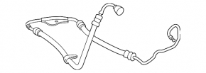 High pressure hose power steering Mercedes W211 E550