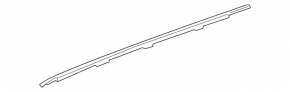 Molding door-glass central front right Mercedes W213 E 17-23 chrome