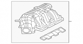 Intake manifold Ford Mustang mk6 15- 3.7