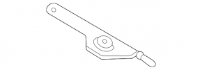 Lincoln Corsair 20-26 center muffler bracket with rubber