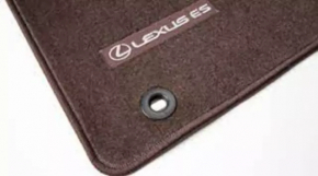 Set of interior floor mats, fabric, Lexus ES 19-26, brown, for cleaning