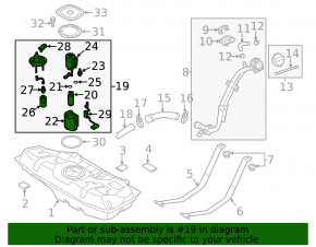 Fuel pump gasoline pump flask assembly Hyundai Veloster 12-15 dorest