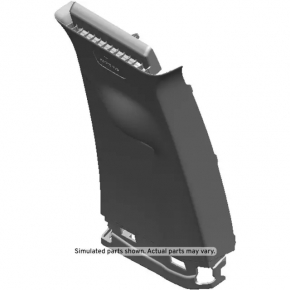 Center pillar trim upper belt right Chevrolet Bolt 17- gray