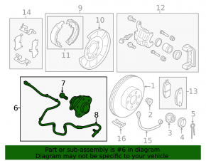Rear left hub Infiniti QX56 QX80 10-20
