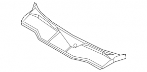Plastic windshield wiper grille for the Audi E-Tron 19-23