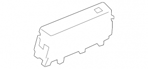 Audi A6 C8 19-23 central console button block chrome for parking sensors and 360 cameras