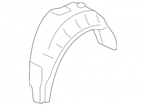 Rear left fender liner BMW 335i e92 07-13