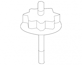 Toyota Camry V40 spare tire mounting bolt
