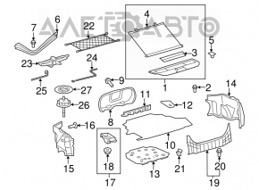 Toyota Camry V40 spare tire mounting bolt