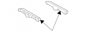 Rear bumper mount right Toyota Highlander 01-07