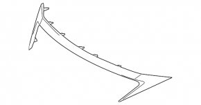 Chrome grille trim for the Lexus CT200h 14-17