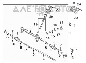 Steering tip right Hyundai Tucson 16-18 CTR