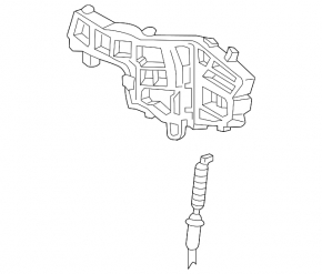 Front left door handle mechanism VW Tiguan 18-24