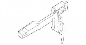 Subaru Tribeca B10 08-14 rear left door handle mechanism