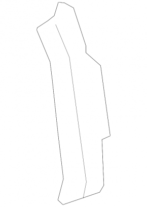 Trunk opening trim inner left Lexus IS 06-13 lower
