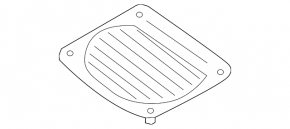 BMW 3 G20 19 Left Subwoofer Grille - Black