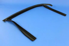 Upper door molding front right Jeep Cherokee KL 14-23 black with glass seal