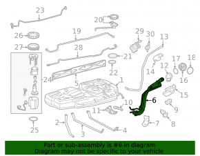 Toyota Sienna 11-14 3.5 Fuel Filler Neck