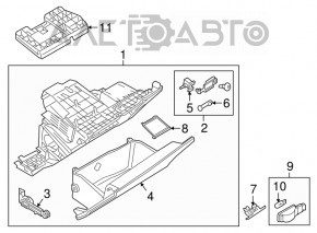 Glove box, glove compartment Audi Q5 80A 18-24 beige