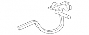 Trunk lid hinge right Chevrolet Malibu 16-