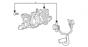 Toyota Rav4 19-25 steering column switch wiring without a guitar