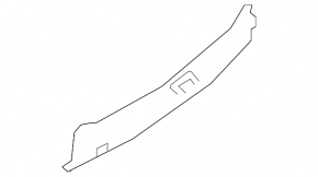 Nissan Maxima A36 16 trunk opening trim - black, scuffs