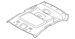 Headlining Hyundai Elantra UD 11-13 pre-rest under hatch ser
