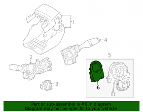 Steering Angle Sensor Lexus GS200t GS300 GS350 GS450h 13-19