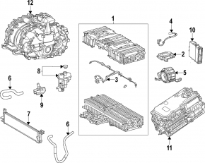 Hybrid Vehicle Control Module Toyota Rav4 19-25 hybrid, broken mount