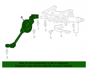 Steering universal joint Audi A4 B9 17-25