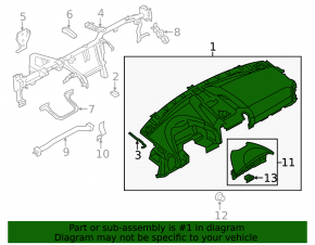 Set of interior trim CARBON Porsche Cayenne 958 11-16 8pcs
