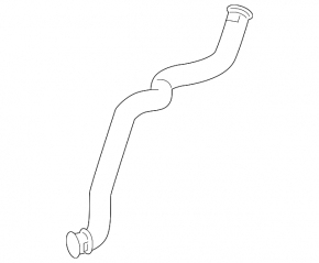 Cooling pipe tank-radiator Mercedes W212 10-16 3.5