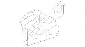 Bonnet hinge left Mercedes W213 E 17-23