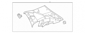 Mercedes H247 GLA 20-26 black upper left rear pillar trim