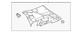 Mercedes H247 GLA 20-26 black upper left rear pillar trim