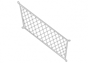 Ford Fusion mk5 13-20 Trunk Organizer Net Black