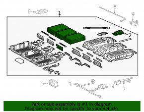 Lexus RX450h 16-22V Battery Assembly