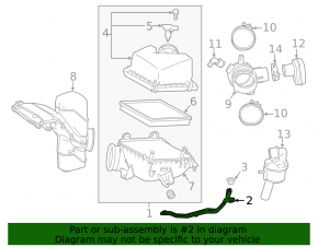 Lexus RX350 Air Filter Housing Bracket 16-22