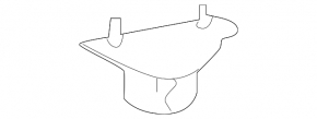 Rear left muffler bracket Infiniti QX50 19-20 with rubber