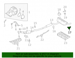 Rear left muffler bracket Infiniti QX50 19-20 with rubber