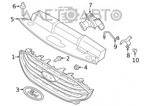Grill grill Ford Edge 19 - under the camera