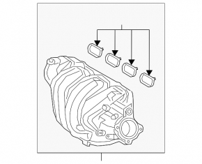 Intake manifold for Hyundai Sonata 16-19 hybrid