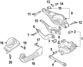 Wheel camber bolt Volvo XC40 19-25 90mm