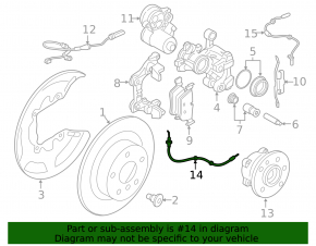 Rear left brake hose BMW 2 G42 22-26
